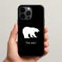 כיסוי בעיצוב אישי עם השם שלך לדגם - Apple iPhone 15 Pro Max בעיצוב דוב