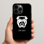 כיסוי בעיצוב אישי עם השם שלך לדגם - Apple iPhone 15 Pro Max בעיצוב פרצוף בולדוג