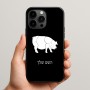 כיסוי בעיצוב אישי עם השם שלך לדגם - Apple iPhone 15 Pro Max בעיצוב חזיר