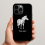 כיסוי בעיצוב אישי עם השם שלך לדגם - Apple iPhone 15 Pro Max בעיצוב זברה