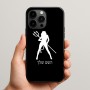 כיסוי בעיצוב אישי עם השם שלך לדגם - Apple iPhone 15 Pro Max בעיצוב אישה שטן