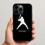 כיסוי בעיצוב אישי עם השם שלך לדגם - Apple iPhone 15 Pro Max בעיצוב שחקן בייסבול