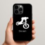 כיסוי בעיצוב אישי עם השם שלך לדגם - Apple iPhone 15 Pro Max בעיצוב רוכב אופניים