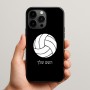 כיסוי בעיצוב אישי עם השם שלך לדגם - Apple iPhone 15 Pro Max בעיצוב כדור כדורעף