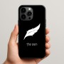 כיסוי בעיצוב אישי עם השם שלך לדגם - Apple iPhone 15 Pro Max בעיצוב נוצת נוצה