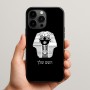 כיסוי בעיצוב אישי עם השם שלך לדגם - Apple iPhone 15 Pro Max בעיצוב פרעה - תות ענח' אמון מצרי