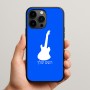 כיסוי בעיצוב אישי עם השם שלך לדגם - Apple iPhone 15 Pro Max בעיצוב גיטרה