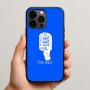 כיסוי בעיצוב אישי עם השם שלך לדגם - Apple iPhone 15 Pro Max בעיצוב מיקרופון