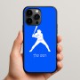 כיסוי בעיצוב אישי עם השם שלך לדגם - Apple iPhone 15 Pro Max בעיצוב שחקן בייסבול