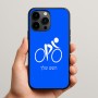 כיסוי בעיצוב אישי עם השם שלך לדגם - Apple iPhone 15 Pro Max בעיצוב אופניים אולימפיים
