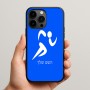 כיסוי בעיצוב אישי עם השם שלך לדגם - Apple iPhone 15 Pro Max בעיצוב רצים אולימפיים