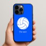 כיסוי בעיצוב אישי עם השם שלך לדגם - Apple iPhone 15 Pro Max בעיצוב כדור כדורעף