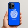 כיסוי בעיצוב אישי עם השם שלך לדגם - Apple iPhone 15 Pro Max בעיצוב הדפס תפוח