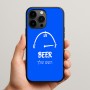 כיסוי בעיצוב אישי עם השם שלך לדגם - Apple iPhone 15 Pro Max בעיצוב מיכל של בירה
