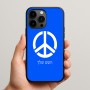 כיסוי בעיצוב אישי עם השם שלך לדגם - Apple iPhone 15 Pro Max בעיצוב סמל השלום