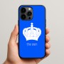 כיסוי בעיצוב אישי עם השם שלך לדגם - Apple iPhone 15 Pro Max בעיצוב כתר מלכותי