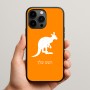 כיסוי בעיצוב אישי עם השם שלך לדגם - Apple iPhone 15 Pro Max בעיצוב קנגורו