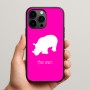 כיסוי בעיצוב אישי עם השם שלך לדגם - Apple iPhone 15 Pro Max בעיצוב קרנף