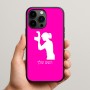 כיסוי בעיצוב אישי עם השם שלך לדגם - Apple iPhone 15 Pro Max בעיצוב צלמת - אישה