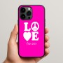 כיסוי בעיצוב אישי עם השם שלך לדגם - Apple iPhone 15 Pro Max בעיצוב אהבה