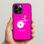 כיסוי בעיצוב אישי עם השם שלך לדגם - Apple iPhone 15 Pro Max בעיצוב תקליטור - אזור מוזיקה