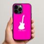 כיסוי בעיצוב אישי עם השם שלך לדגם - Apple iPhone 15 Pro Max בעיצוב גיטרה