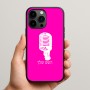 כיסוי בעיצוב אישי עם השם שלך לדגם - Apple iPhone 15 Pro Max בעיצוב מיקרופון