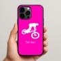 כיסוי בעיצוב אישי עם השם שלך לדגם - Apple iPhone 15 Pro Max בעיצוב רוכב אופניים