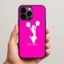 כיסוי בעיצוב אישי עם השם שלך לדגם - Apple iPhone 15 Pro Max בעיצוב מעודדת