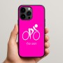 כיסוי בעיצוב אישי עם השם שלך לדגם - Apple iPhone 15 Pro Max בעיצוב אופניים אולימפיים