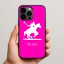 כיסוי בעיצוב אישי עם השם שלך לדגם - Apple iPhone 15 Pro Max בעיצוב שחקן פולו - סוס