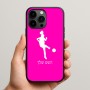 כיסוי בעיצוב אישי עם השם שלך לדגם - Apple iPhone 15 Pro Max בעיצוב שחקנית כדורגל - אישה