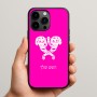 כיסוי בעיצוב אישי עם השם שלך לדגם - Apple iPhone 15 Pro Max בעיצוב פרחי קרן