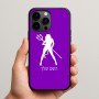 כיסוי בעיצוב אישי עם השם שלך לדגם - Apple iPhone 15 Pro Max בעיצוב אישה שטן