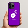 כיסוי בעיצוב אישי עם השם שלך לדגם - Apple iPhone 15 Pro Max בעיצוב תקליטור - אזור מוזיקה