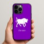 כיסוי בעיצוב אישי עם השם שלך לדגם - Apple iPhone 15 Pro Max בעיצוב מזלות - שור