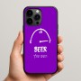 כיסוי בעיצוב אישי עם השם שלך לדגם - Apple iPhone 15 Pro Max בעיצוב מיכל של בירה