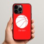 כיסוי בעיצוב אישי עם השם שלך לדגם - Apple iPhone 15 Pro Max בעיצוב כדורסל