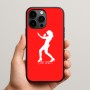 כיסוי בעיצוב אישי עם השם שלך לדגם - Apple iPhone 15 Pro Max בעיצוב אישה מגוננת