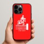 כיסוי בעיצוב אישי עם השם שלך לדגם - Apple iPhone 15 Pro Max בעיצוב רוכב סוסים