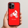 כיסוי בעיצוב אישי עם השם שלך לדגם - Apple iPhone 15 Pro Max בעיצוב מוטוקרוס