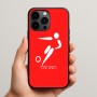 כיסוי בעיצוב אישי עם השם שלך לדגם - Apple iPhone 15 Pro Max בעיצוב כדורגל אולימפי