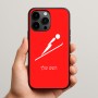 כיסוי בעיצוב אישי עם השם שלך לדגם - Apple iPhone 15 Pro Max בעיצוב קפיצת סקי אולימפית
