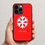 כיסוי בעיצוב אישי עם השם שלך לדגם - Apple iPhone 15 Pro Max בעיצוב שלג