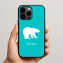 כיסוי בעיצוב אישי עם השם שלך לדגם - Apple iPhone 15 Pro Max בעיצוב דוב