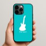 כיסוי בעיצוב אישי עם השם שלך לדגם - Apple iPhone 15 Pro Max בעיצוב גיטרה