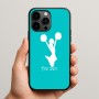 כיסוי בעיצוב אישי עם השם שלך לדגם - Apple iPhone 15 Pro Max בעיצוב מעודדת