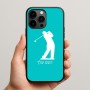 כיסוי בעיצוב אישי עם השם שלך לדגם - Apple iPhone 15 Pro Max בעיצוב שחקן גולף