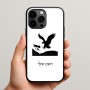 כיסוי בעיצוב אישי עם השם שלך לדגם - Apple iPhone 15 Pro Max בעיצוב נשר אמריקאי