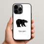 כיסוי בעיצוב אישי עם השם שלך לדגם - Apple iPhone 15 Pro Max בעיצוב דוב